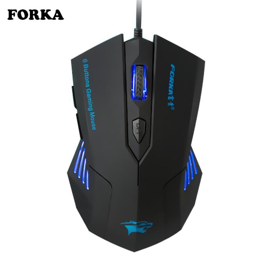 FORKA Silence Click Wired Gaming Mouse 6Buttons USB Mute LED Optical Cable Ergonomics Computer Mouse Mice for PC Laptop Gamer FORKA Silence Click Wired Gaming Mouse 6Buttons USB Mute LED Optical Cable Ergonomics Computer Mouse Mice for PC Laptop Gamer